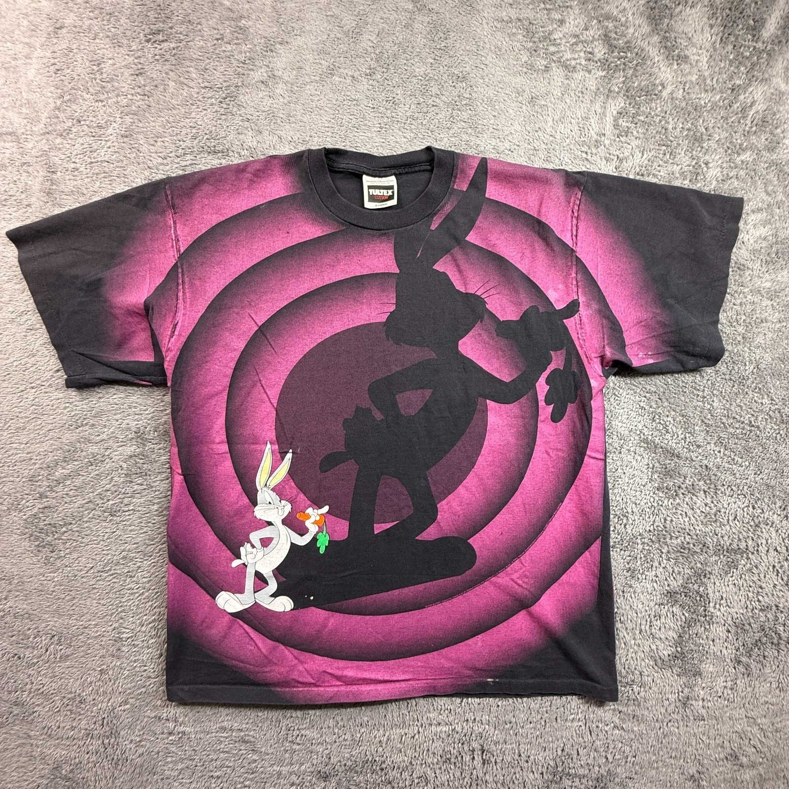 Vintage Wild Oats Bugs Bunny Looney Tunes 1992 Shirt Purple Men Xl Single Stitch
